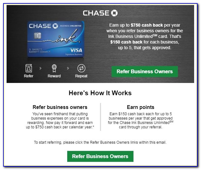 Chase Ink Business Card Referral