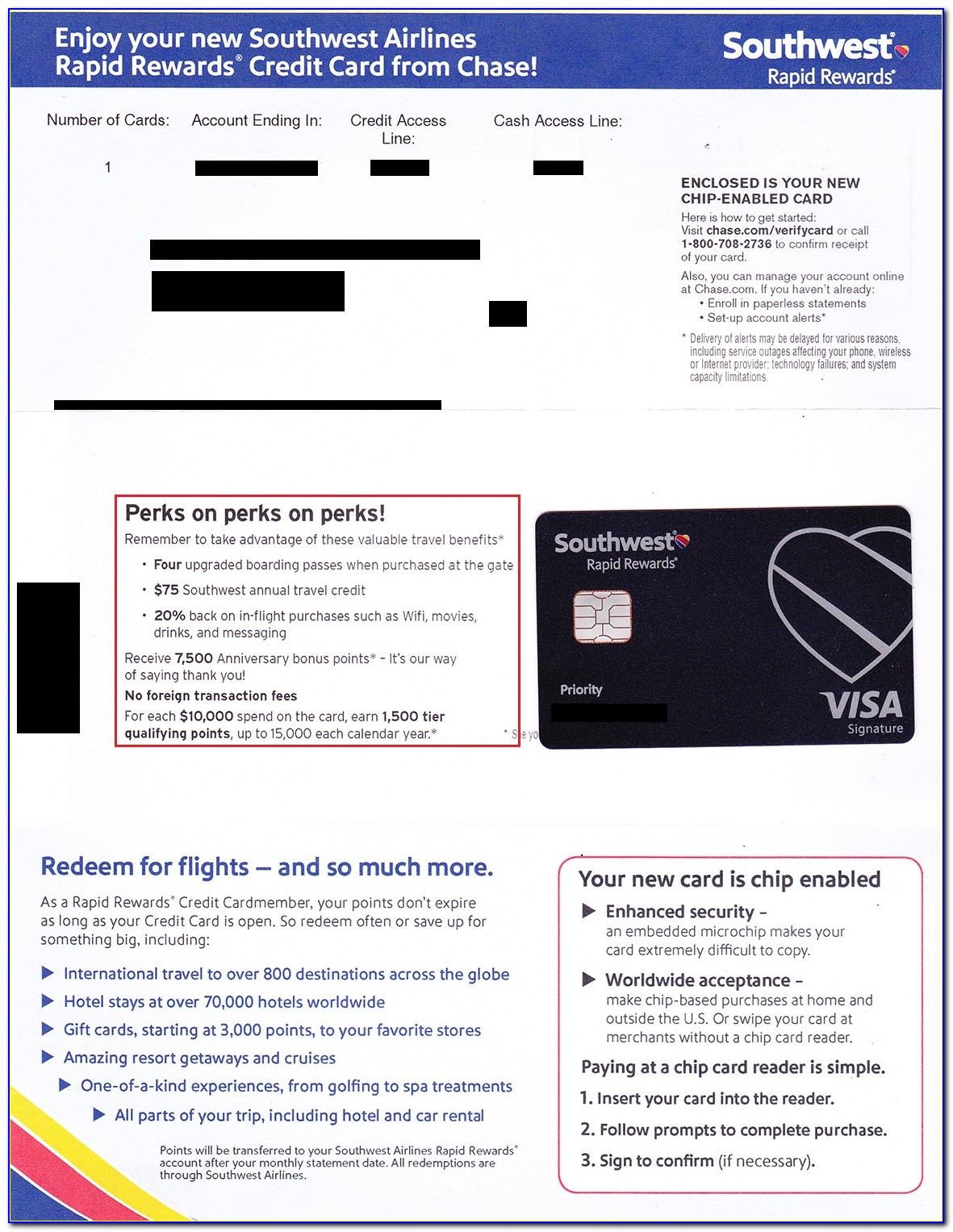 Chase Southwest Business Card Benefits