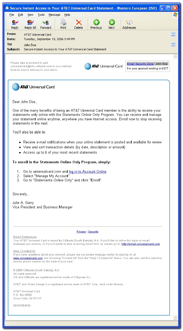 Citi At&t Universal Business Rewards Card