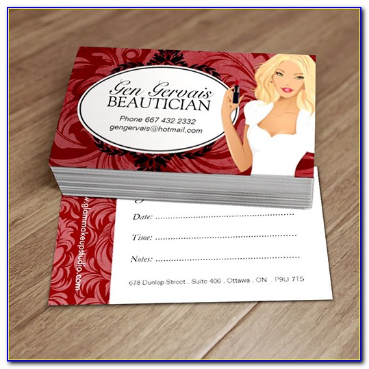 Cosmetologist Business Card Designs