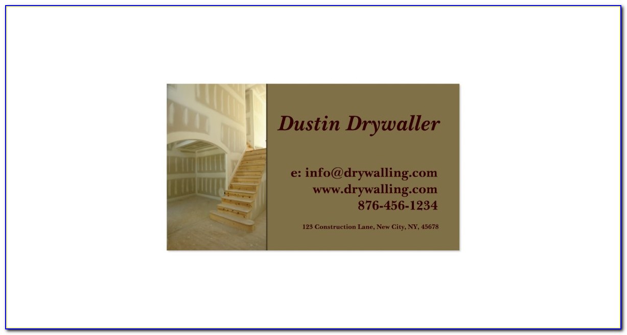Drywall Business Card Templates