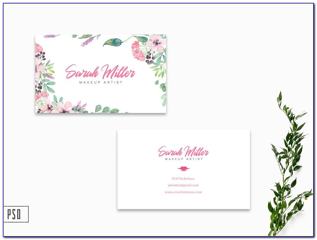 Flower Business Card Templates