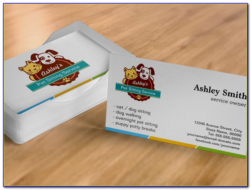 Free Pet Sitting Business Card Templates