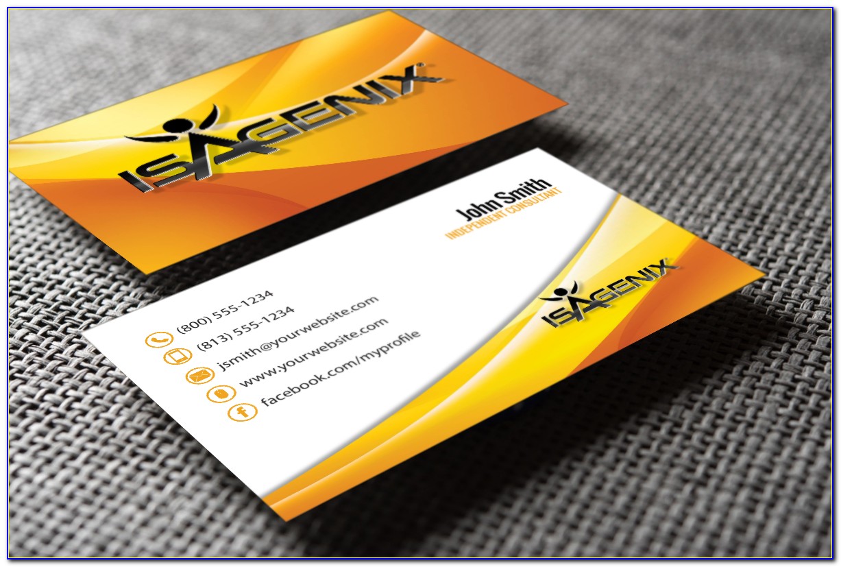 Isagenix Business Cards Template