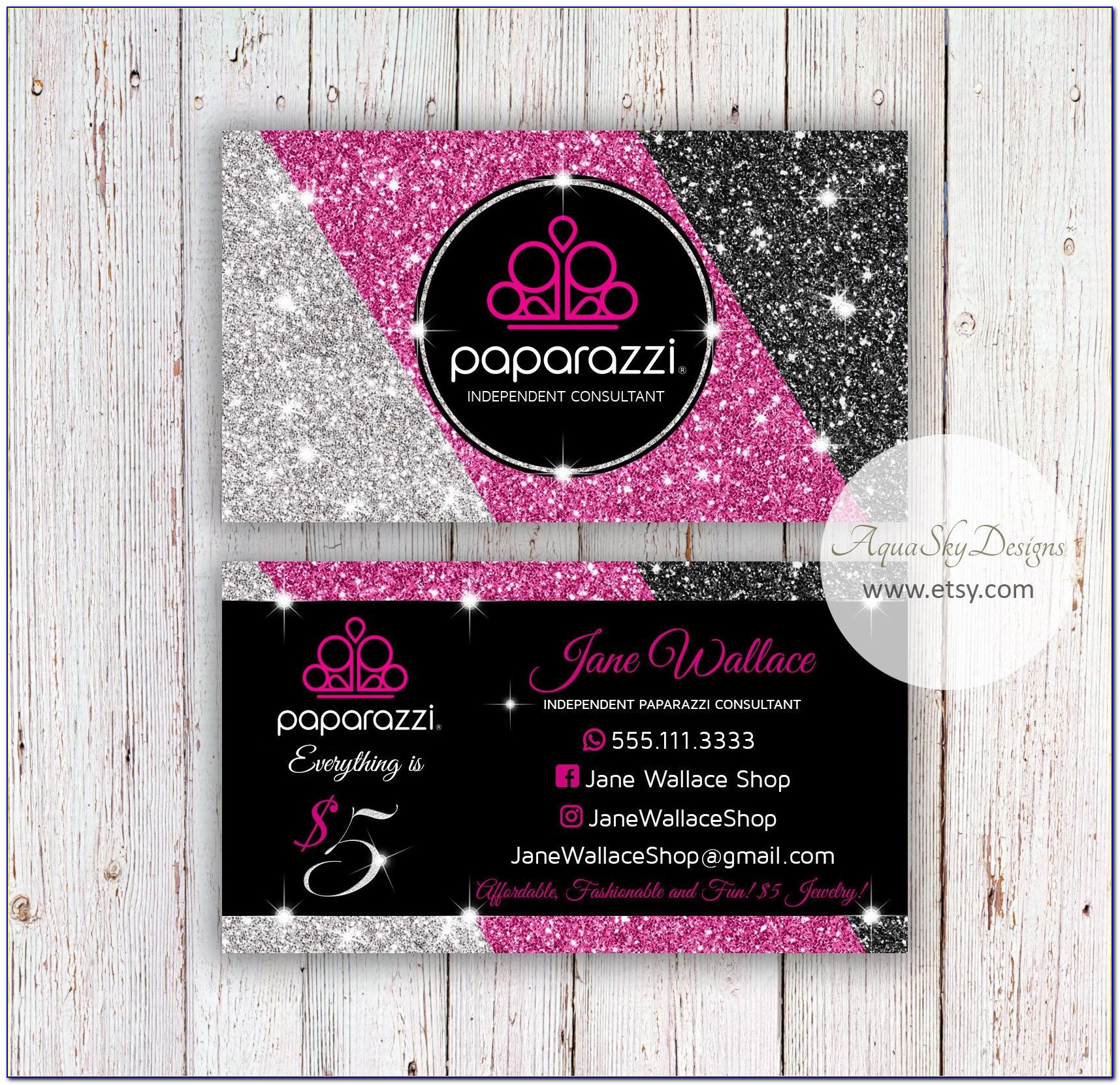 Paparazzi Business Card Designs