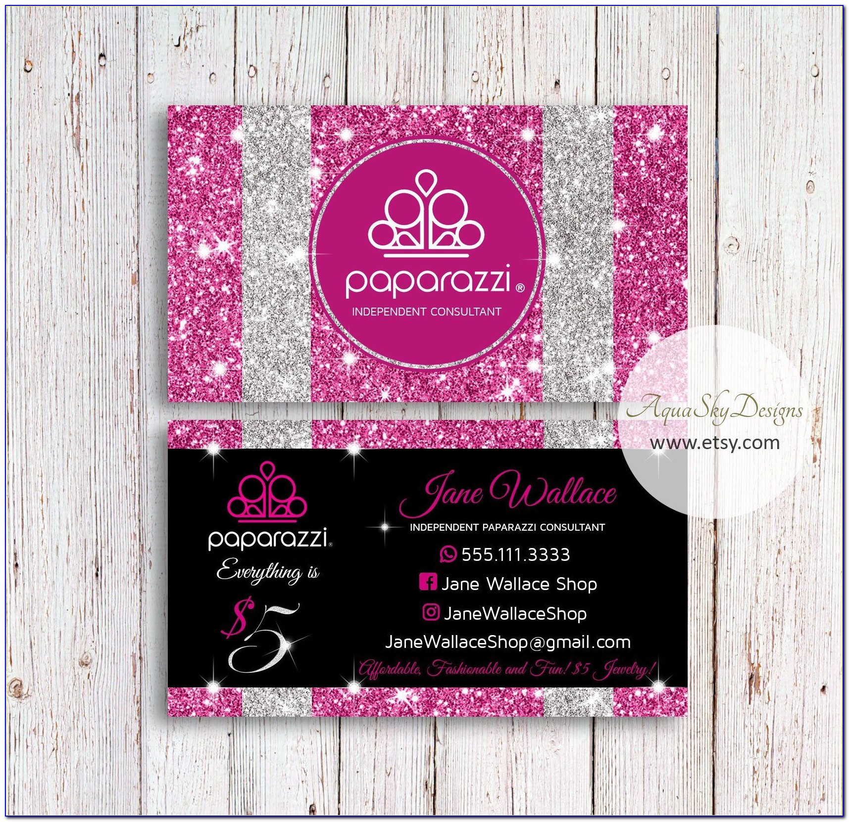 Paparazzi Business Card Template Free