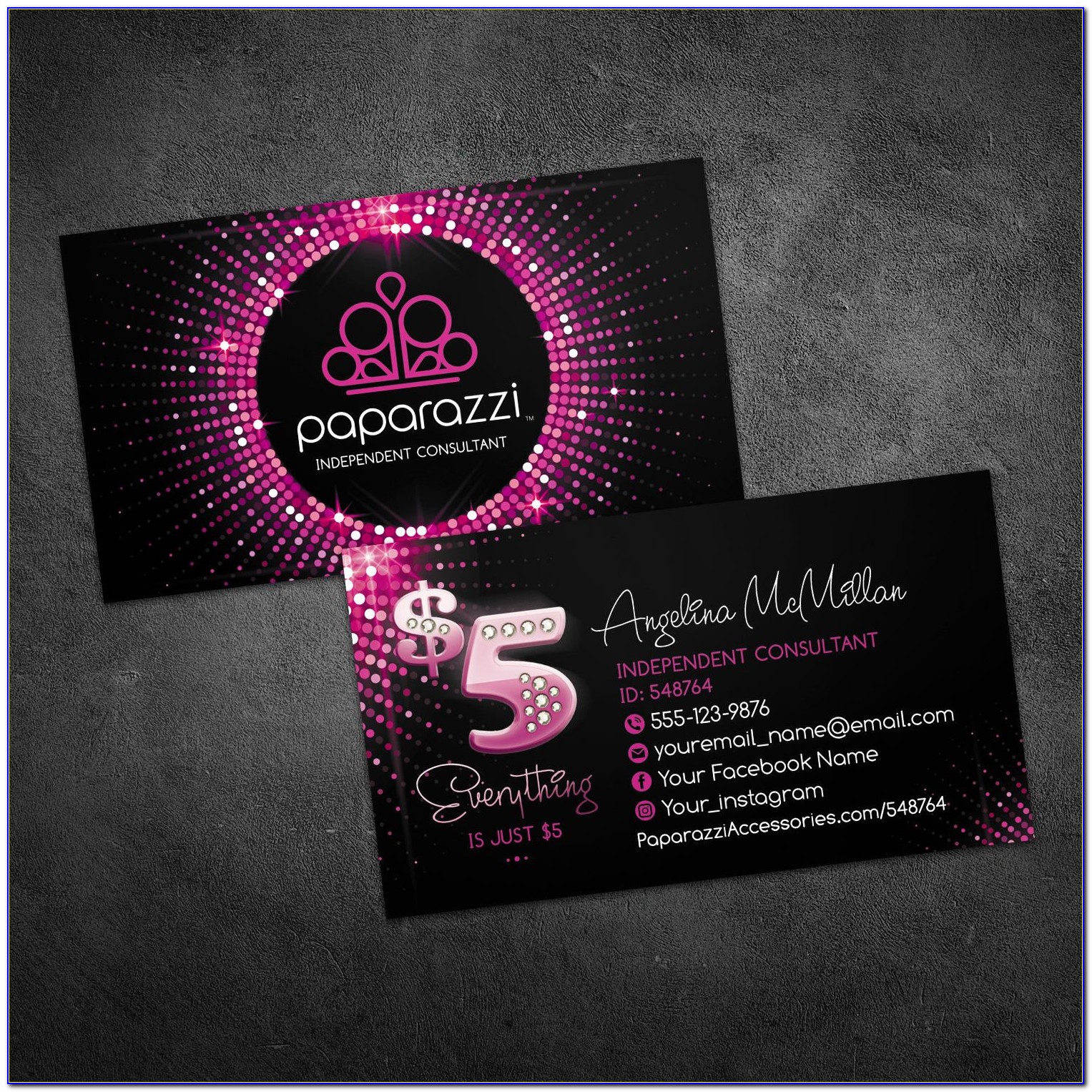 Paparazzi Business Card Template