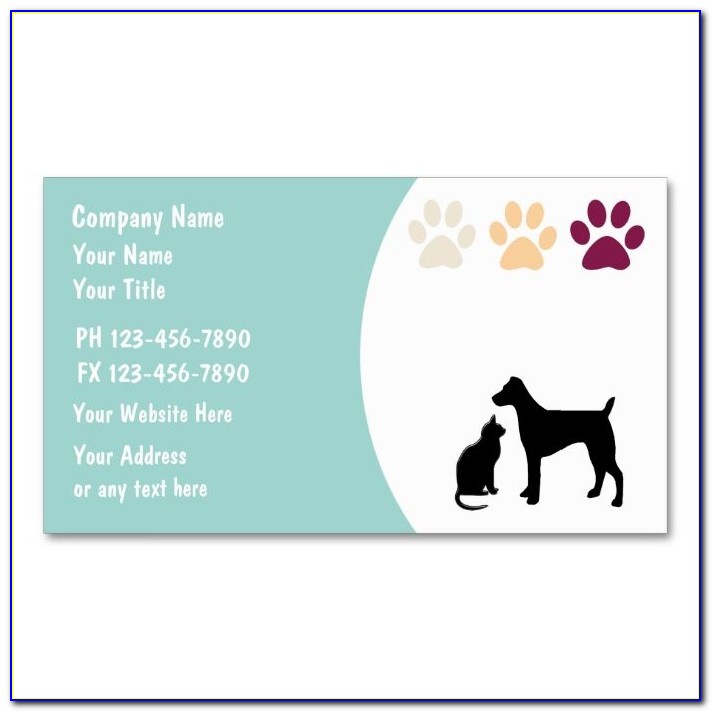 Pet Sitting Business Card Templates