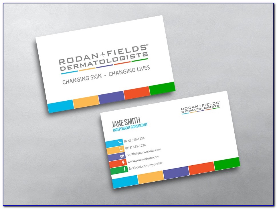 Rodan And Fields Business Cards Template