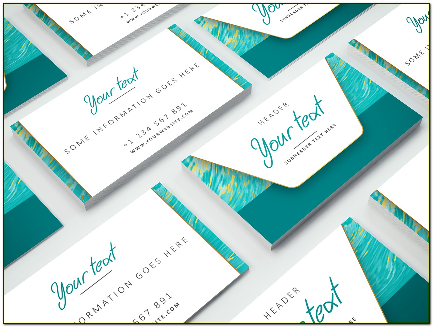 Turquoise Business Cards