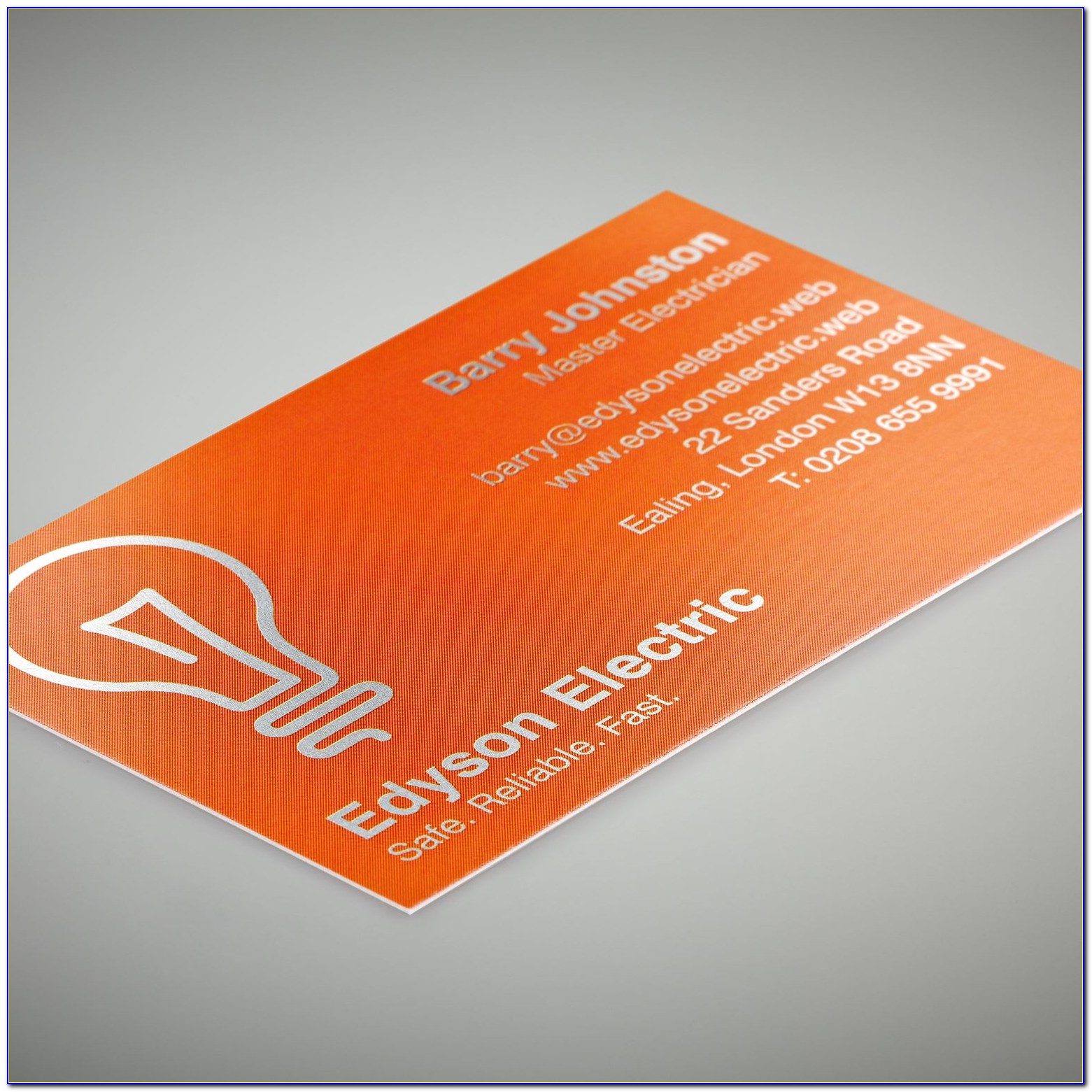 Vistaprint Metallic Finish Business Cards