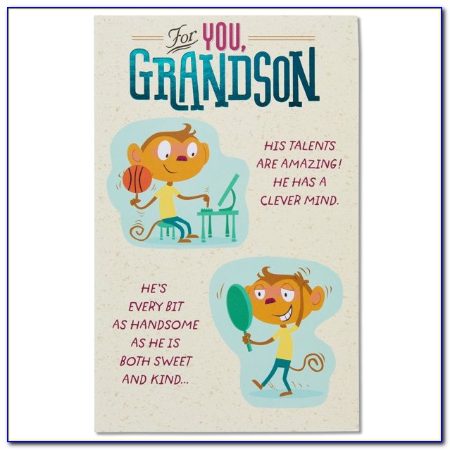 123 Birthday Cards For Grandson