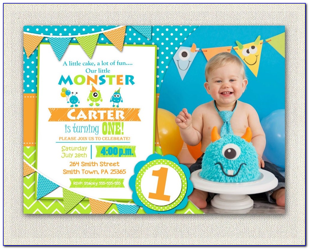 1st Birthday Invitation Card For Baby Boy Online