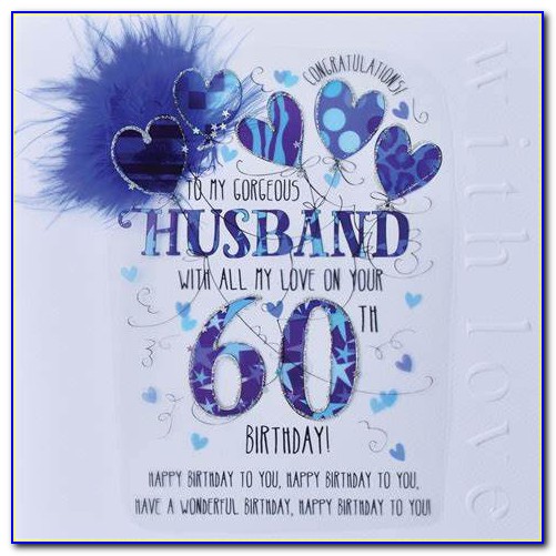 60th Birthday Card Messages For Husband
