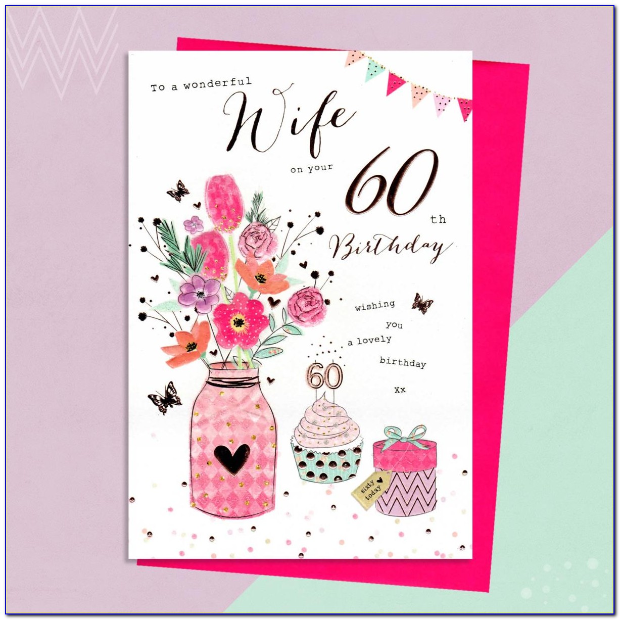 60th Birthday Card Messages For Wife