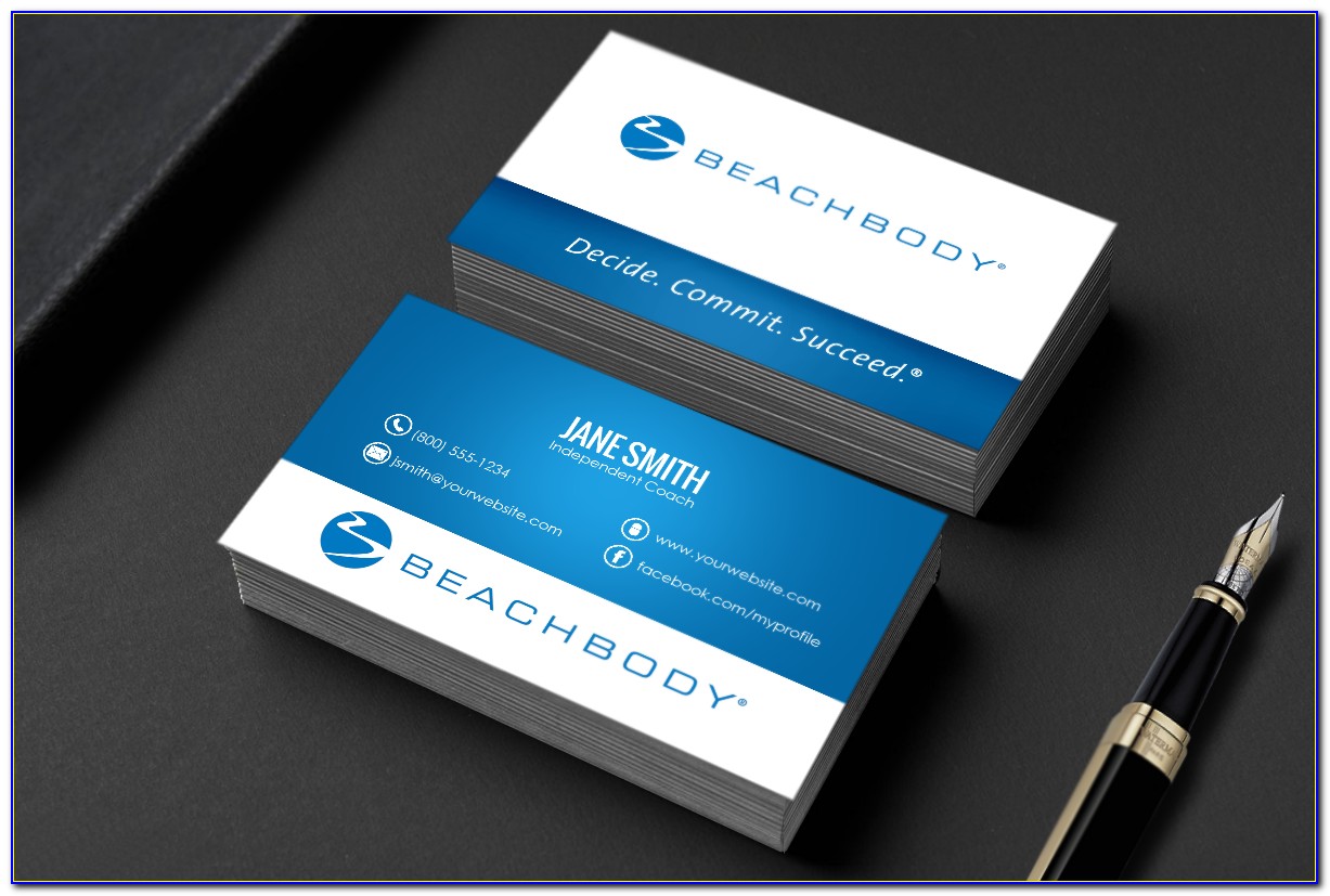 Beachbody Coach Business Cards