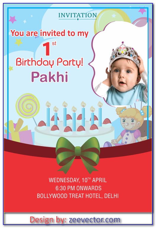 Birthday Invitation Card Design Template Free Download
