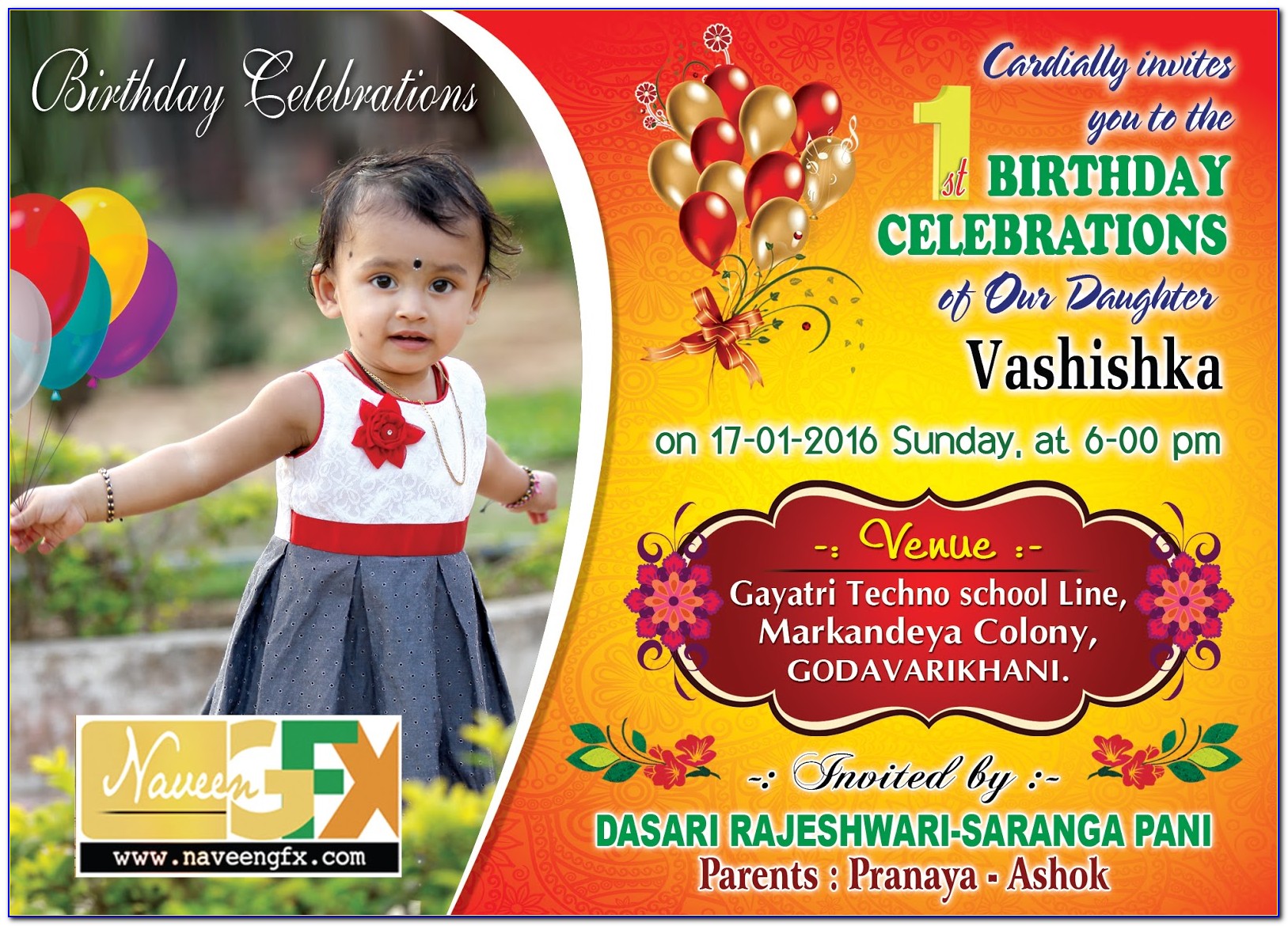 Birthday Invitation Card Psd Free Download