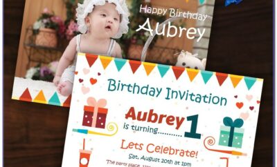 Birthday Invitation Card Template Editable
