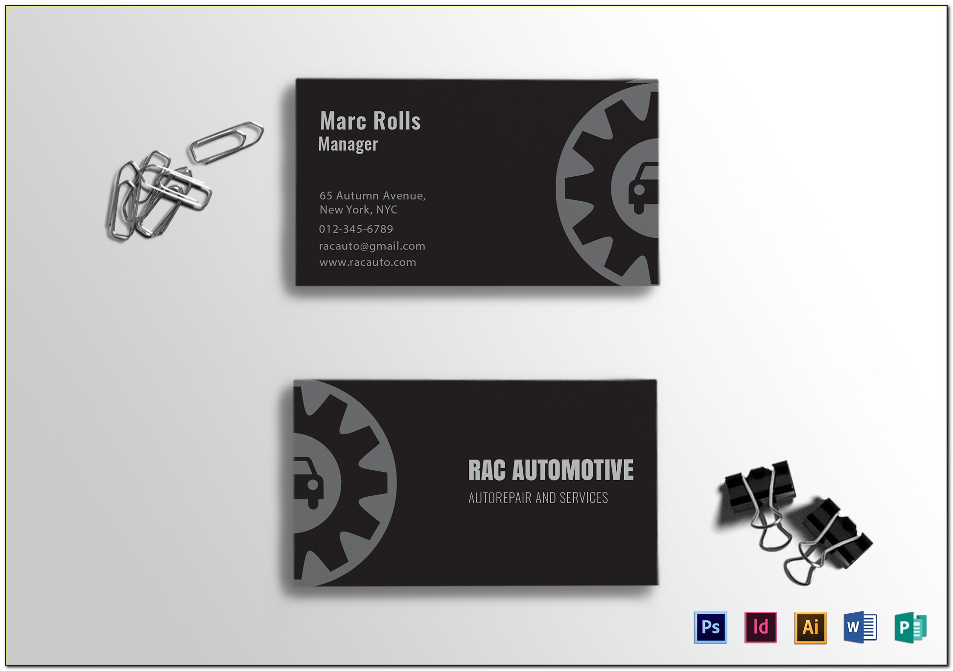 Black Metal Business Cards Canada