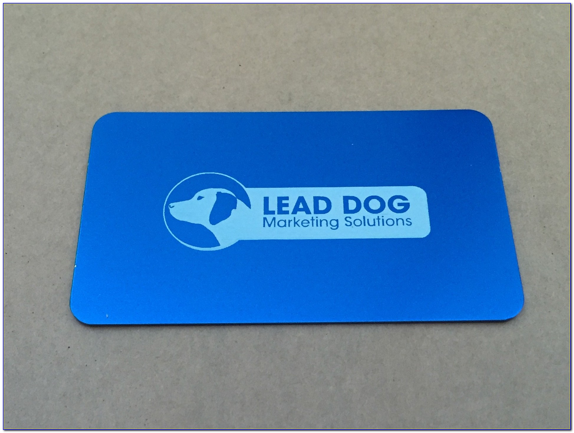 Blue Metal Business Cards