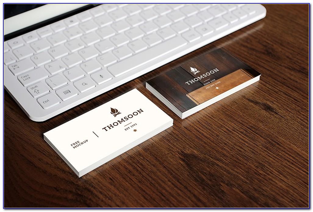 Business Card Mockup Rounded Corners