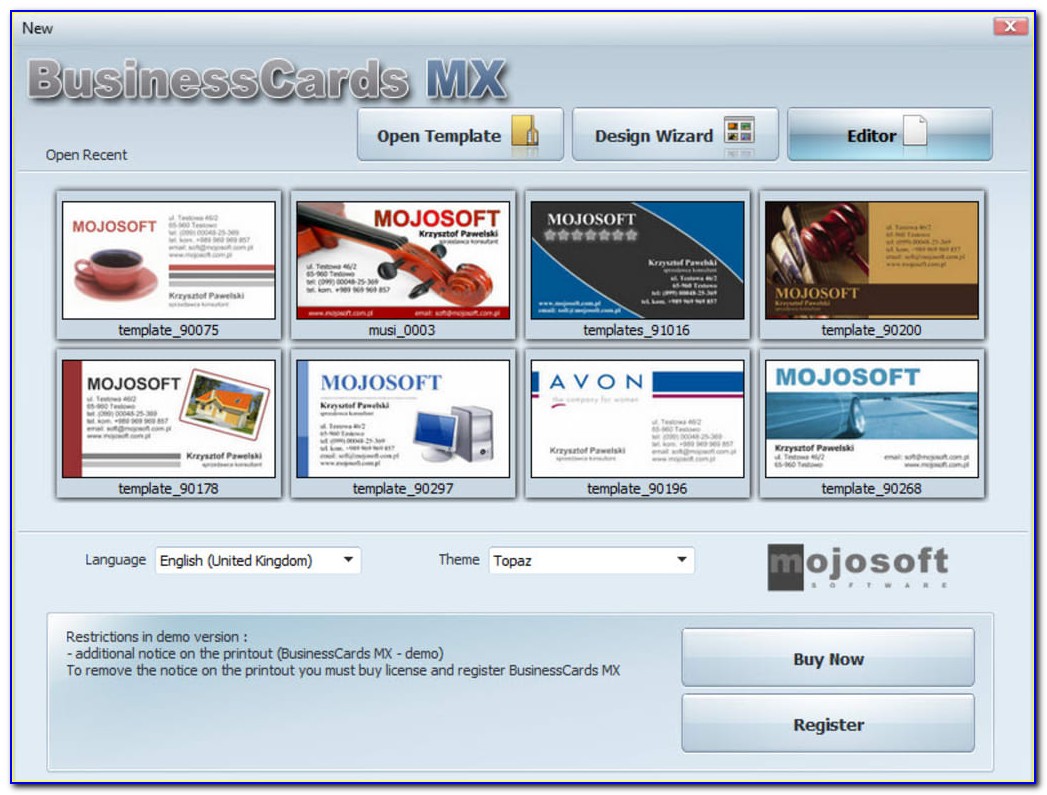 Business Card Mx Crack Free Download
