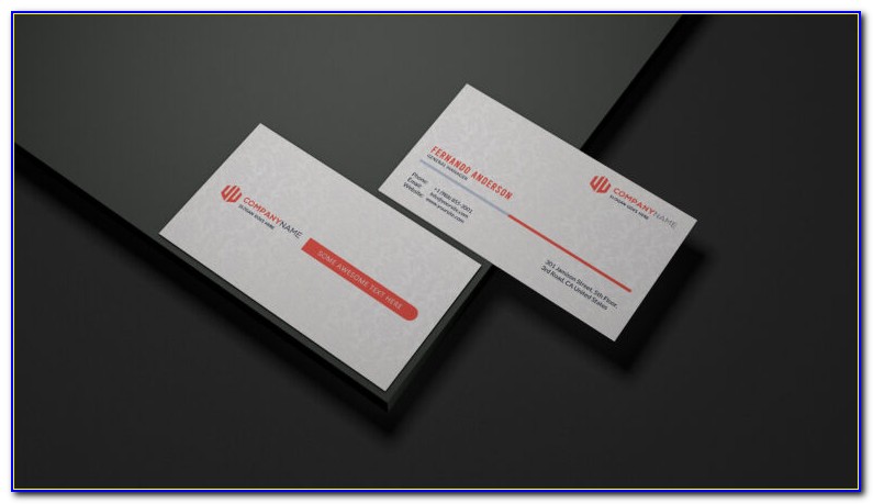 Business Card Template Word Doc
