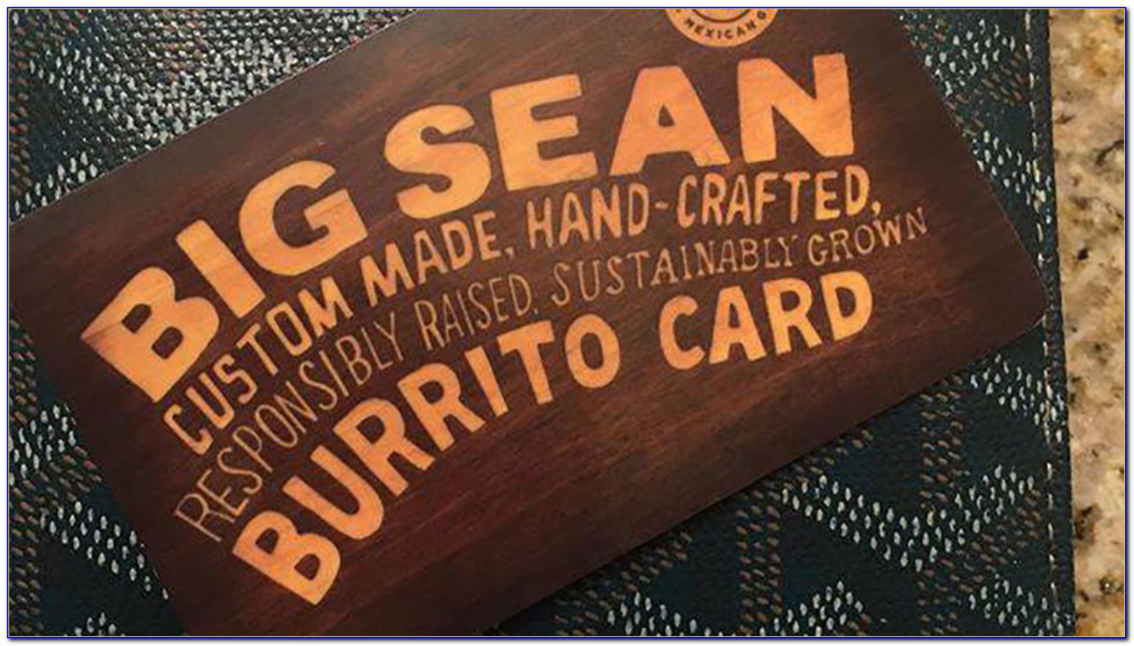 Celebrity Free Chipotle Card