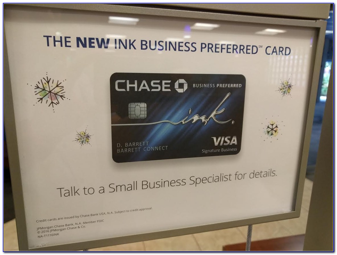 Chase Ink Business Preferred Card Credit Score