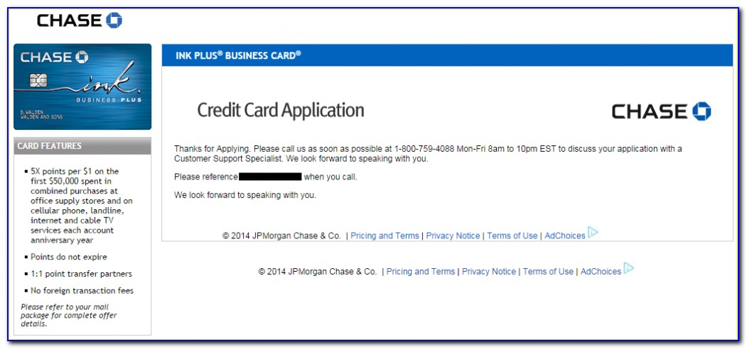 Chase Ink Business Unlimited Credit Card Login