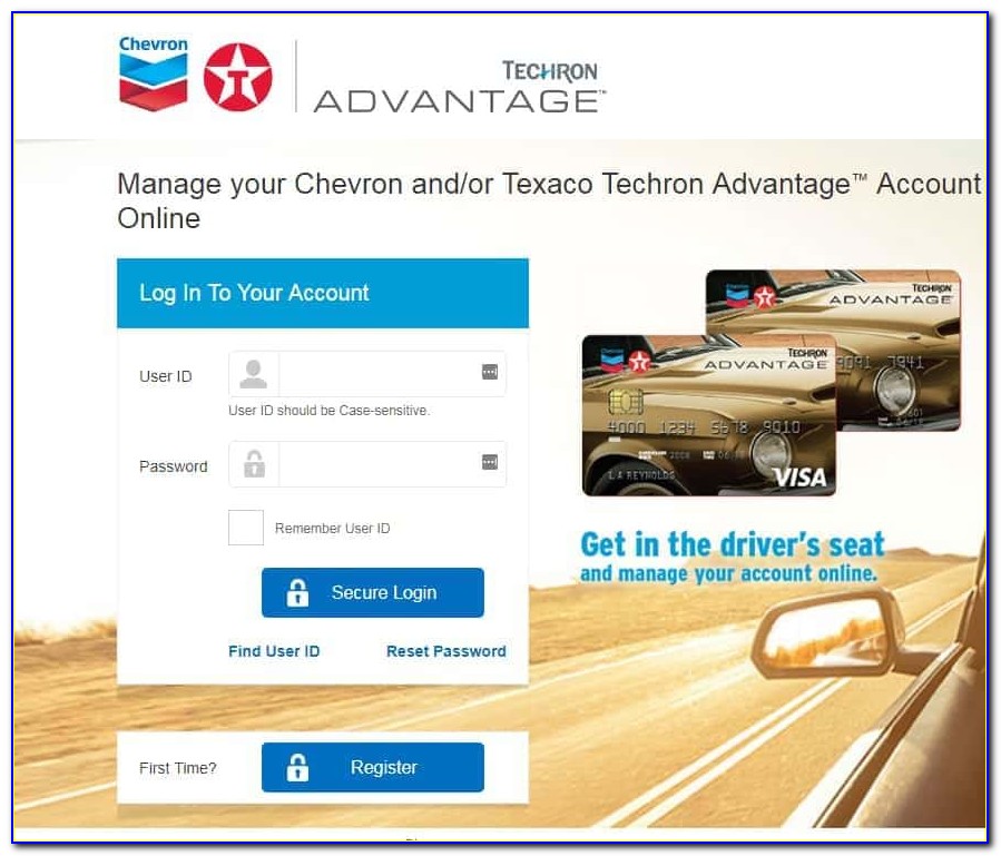 Chevron Texaco Business Credit Card Login