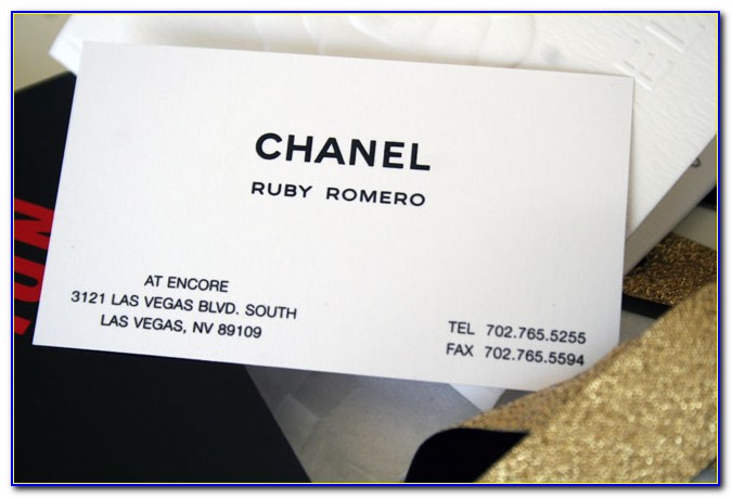 Coco Chanel Business Card