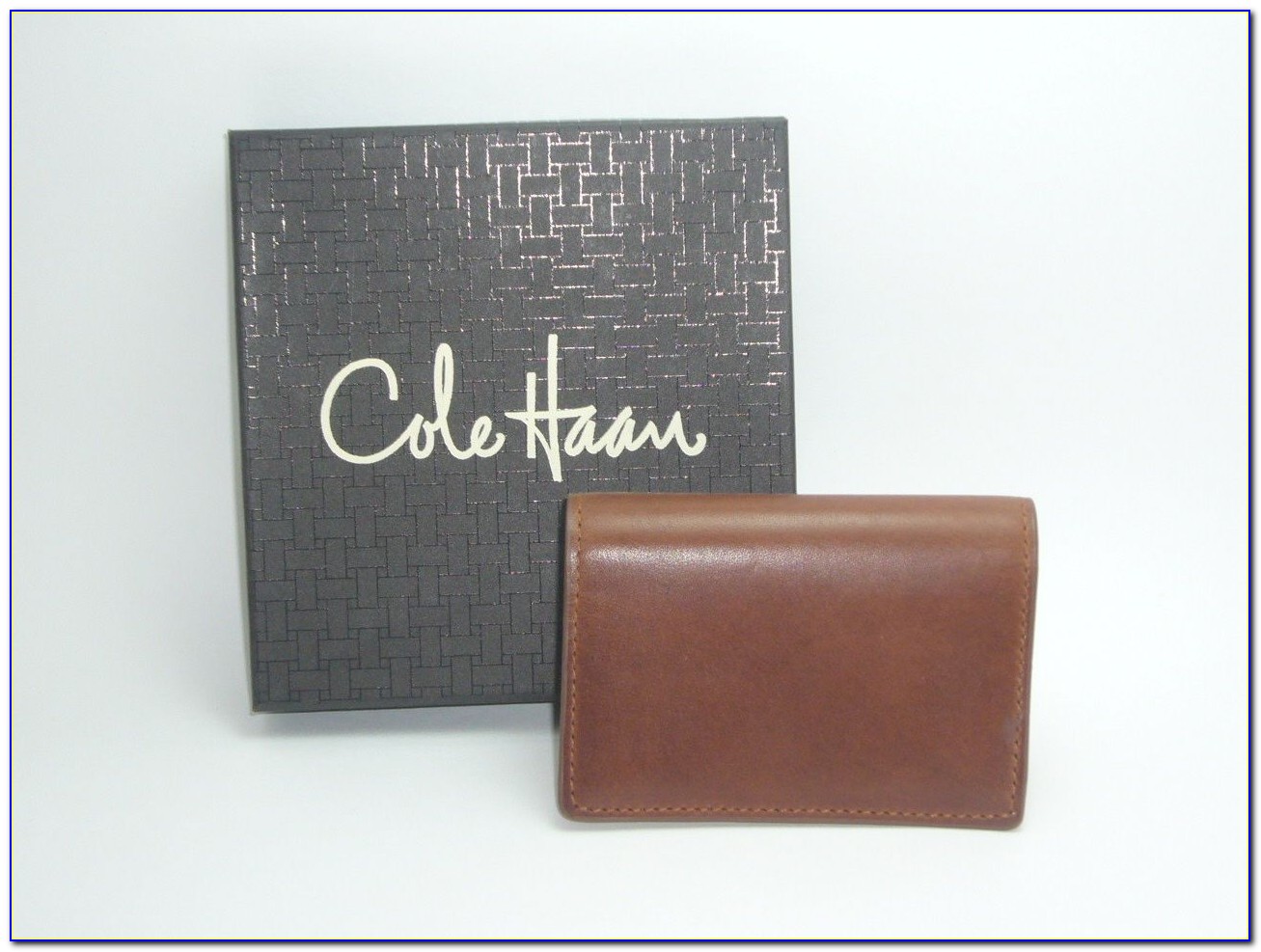 Cole Haan Leather Business Card Holder