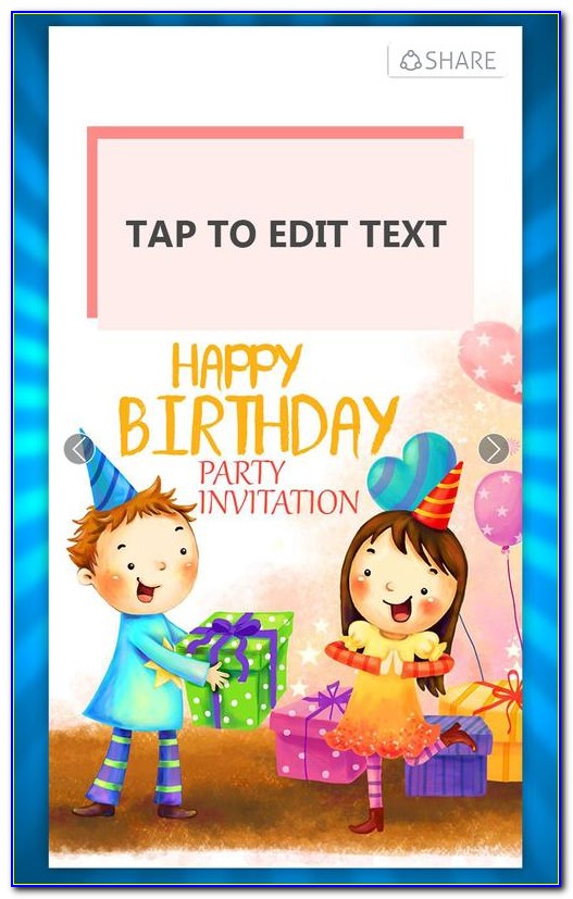 Create Birthday Invitation Card With Photo Free App