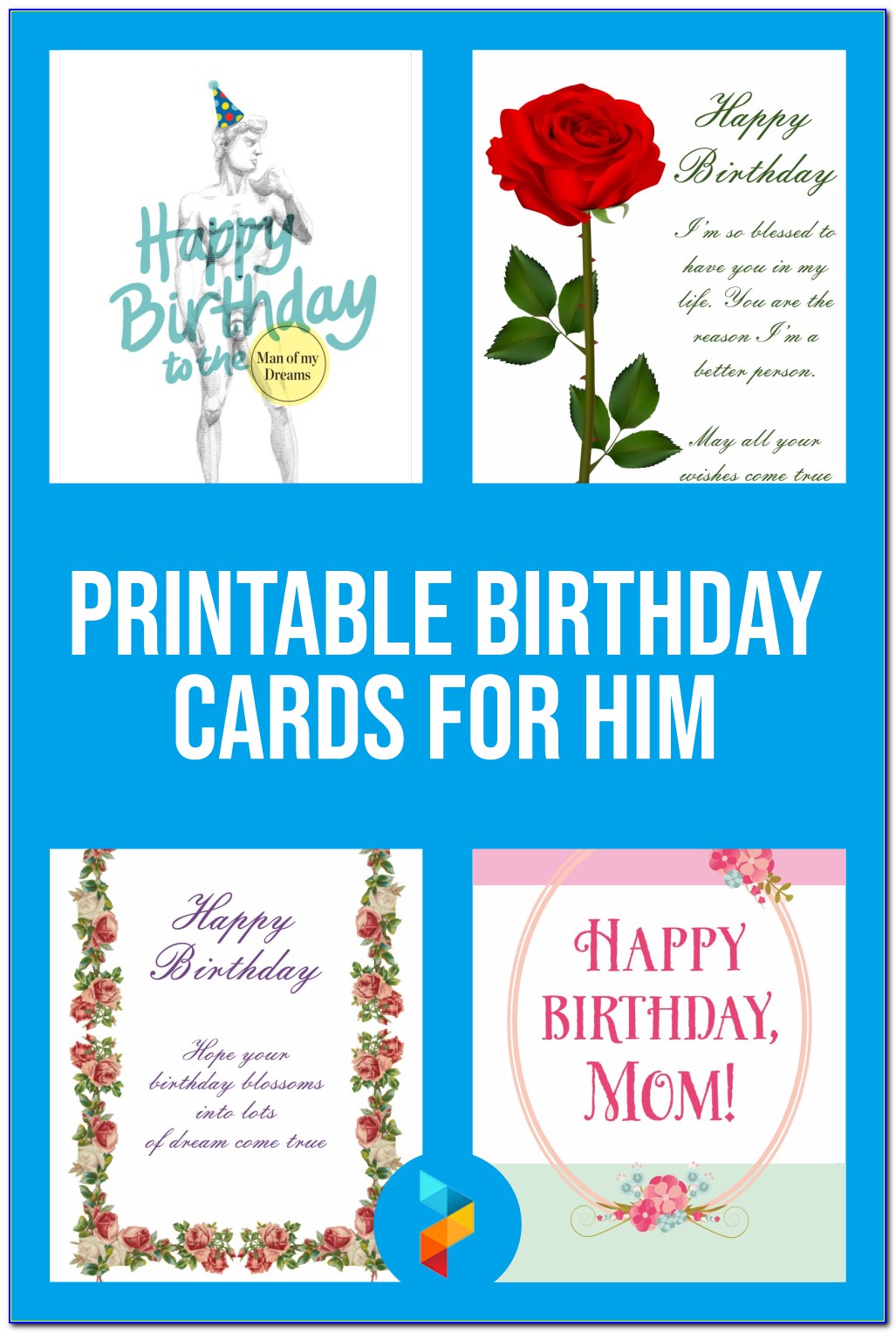 Cute Printable Birthday Cards For Boyfriend