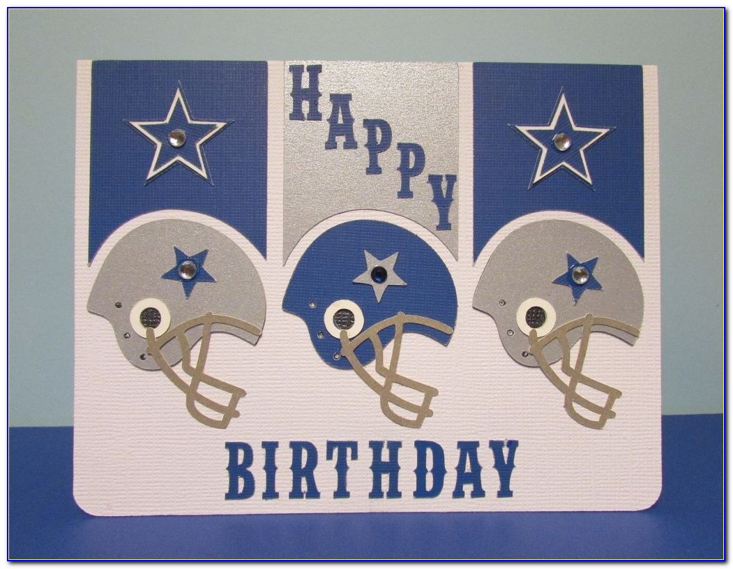 Dallas Cowboy Themed Birthday Card