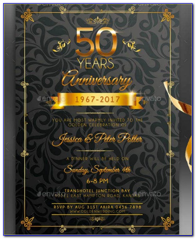 Design Anniversary Invitation Card Online Free