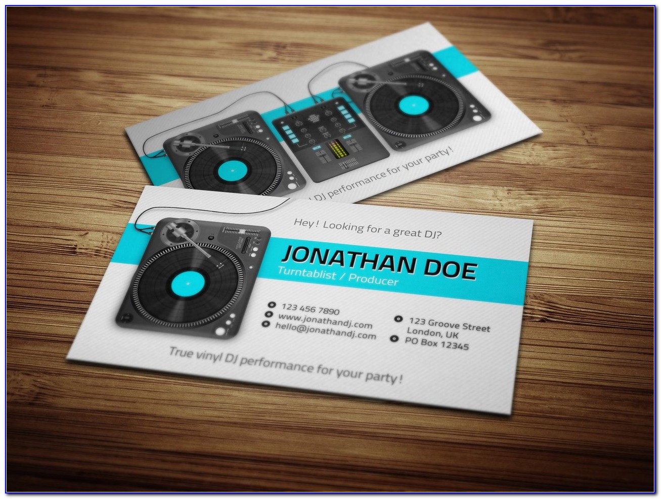 Dj Business Cards Examples