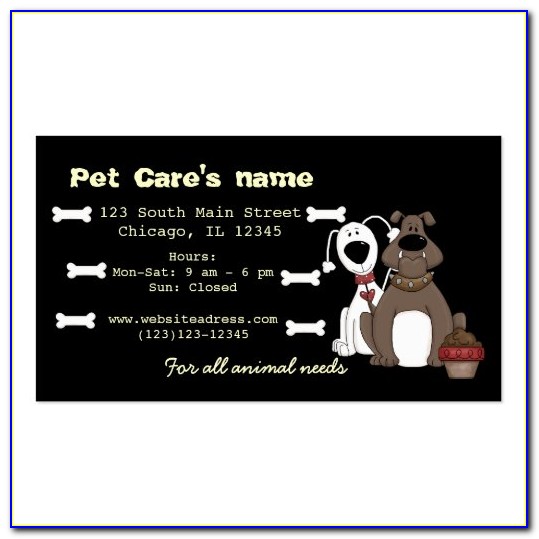 Dog Grooming Business Card Templates