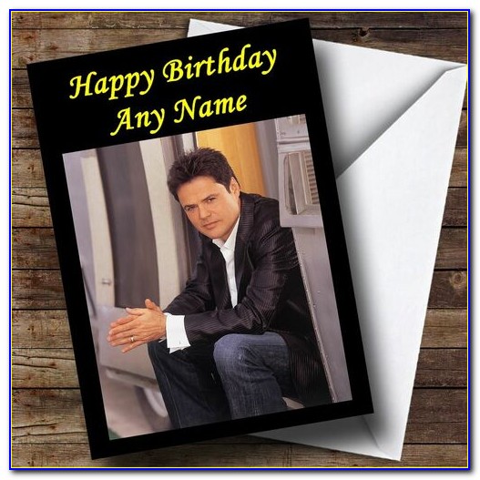 Donny Osmond Birthday Card