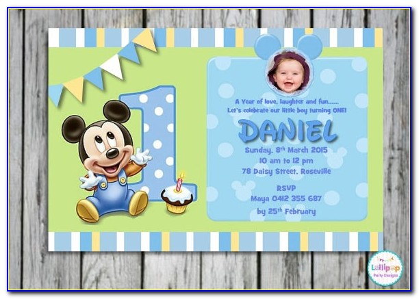 Editable 1st Birthday Invitation Card Free Download For Girl