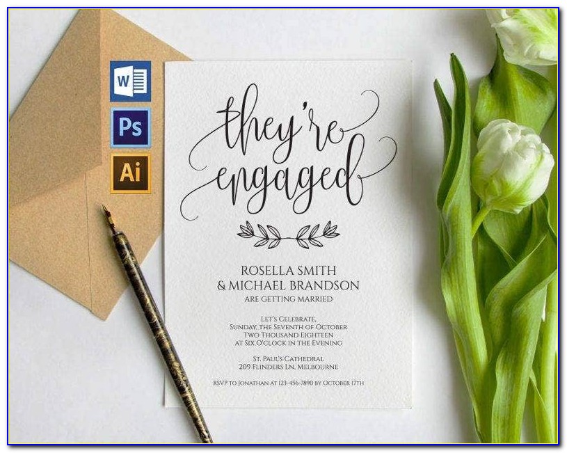 Engagement Invitation Card Design Online Free