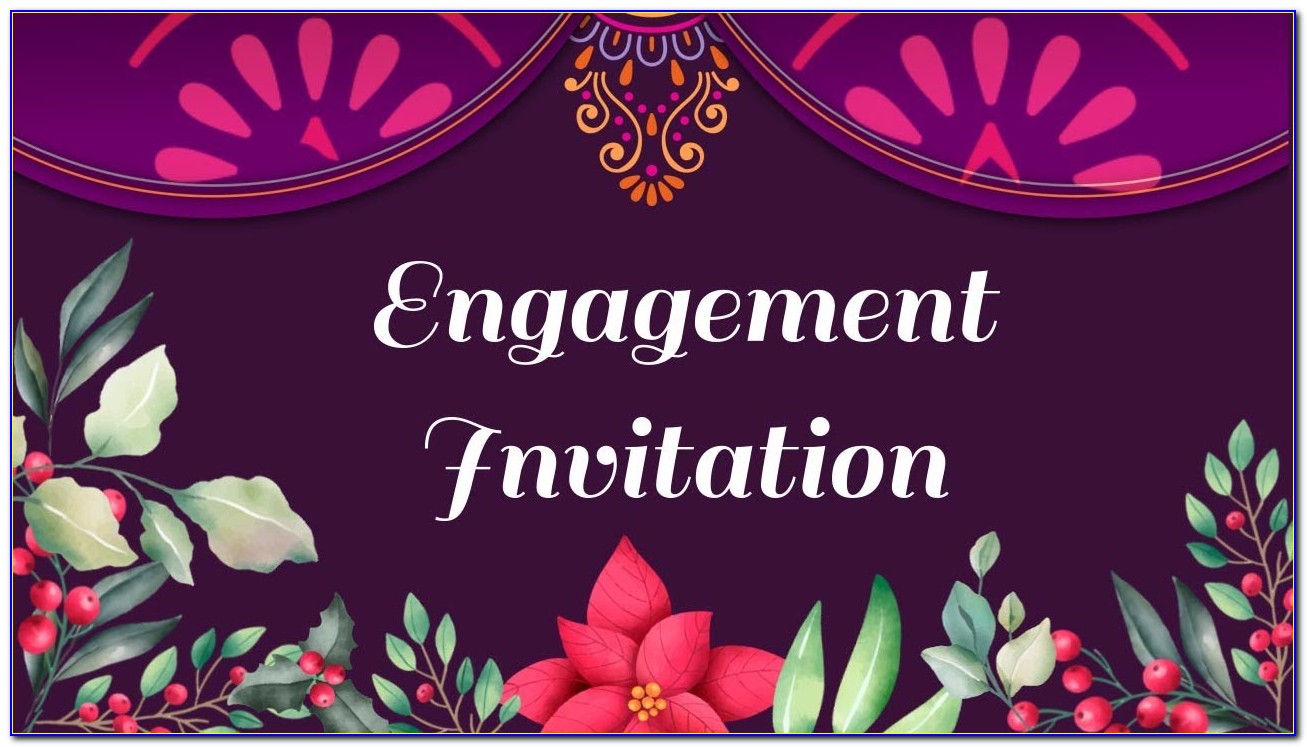 Engagement Invitation Card Editor Free
