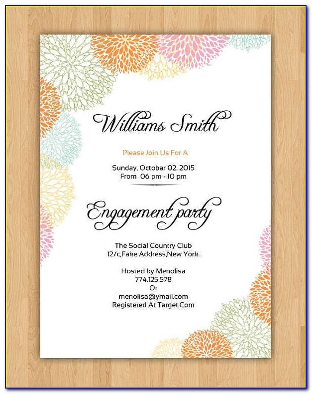 Engagement Invitation Cards Psd Free Download
