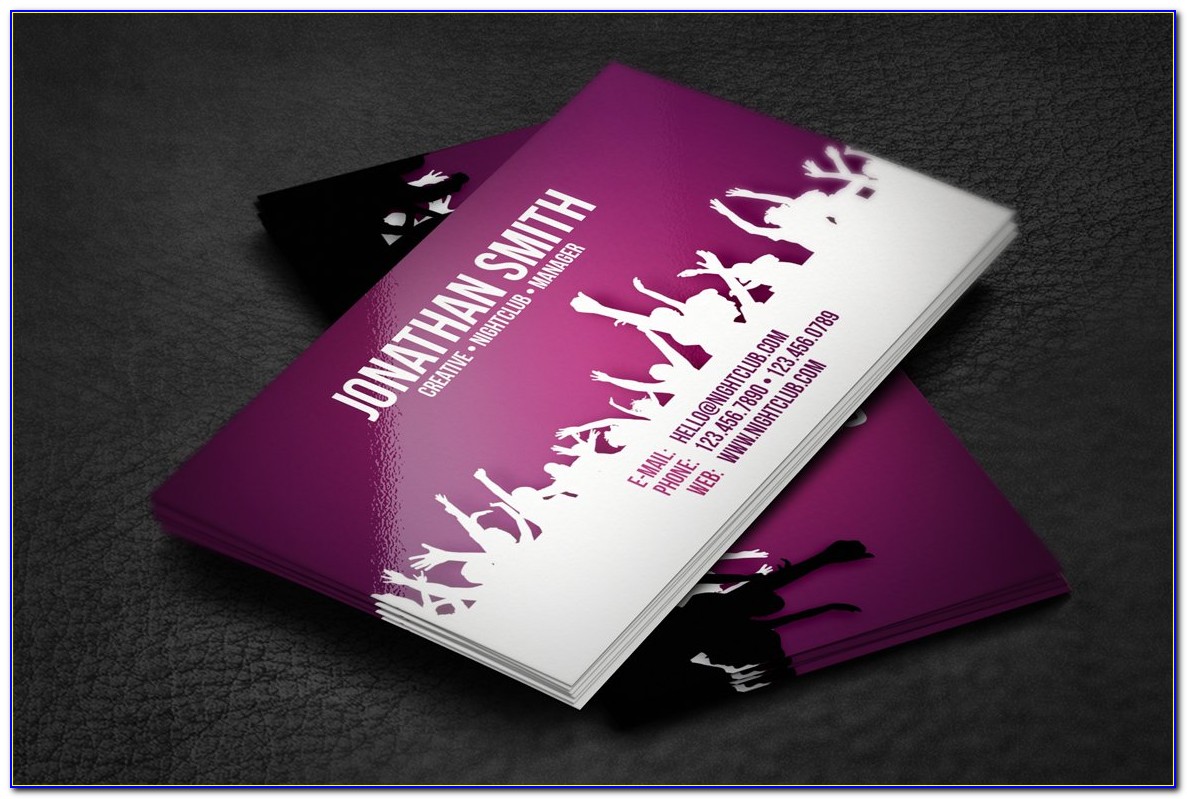 Entertainment Business Card Templates Free