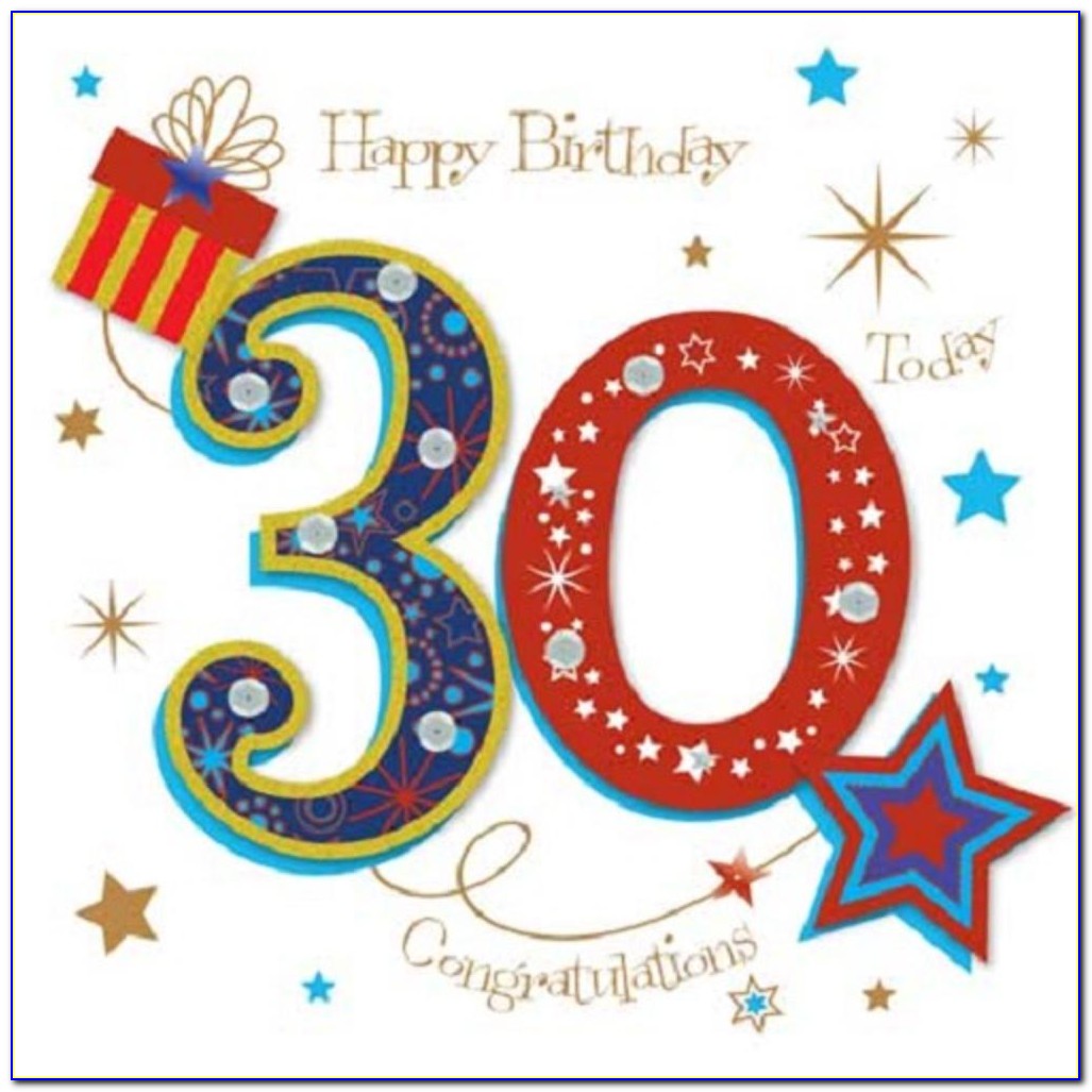 Free 30th Birthday Ecard