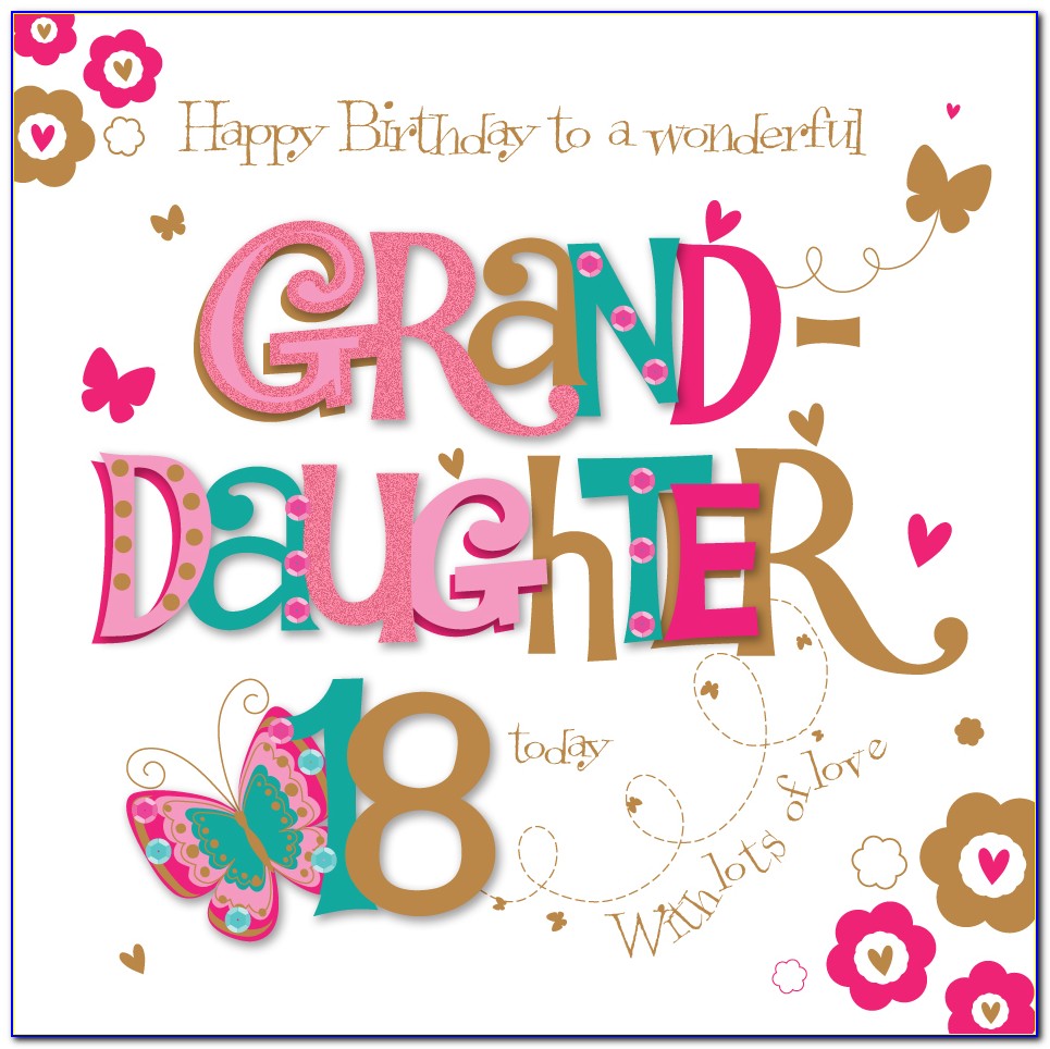 Free Birthday Cards For 18 Year Old Granddaughter