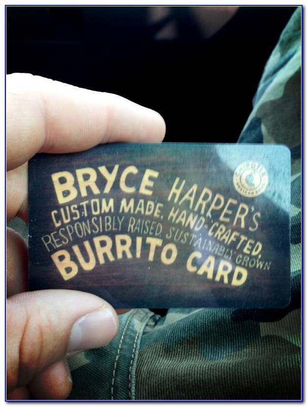 Free Chipotle Burrito Card
