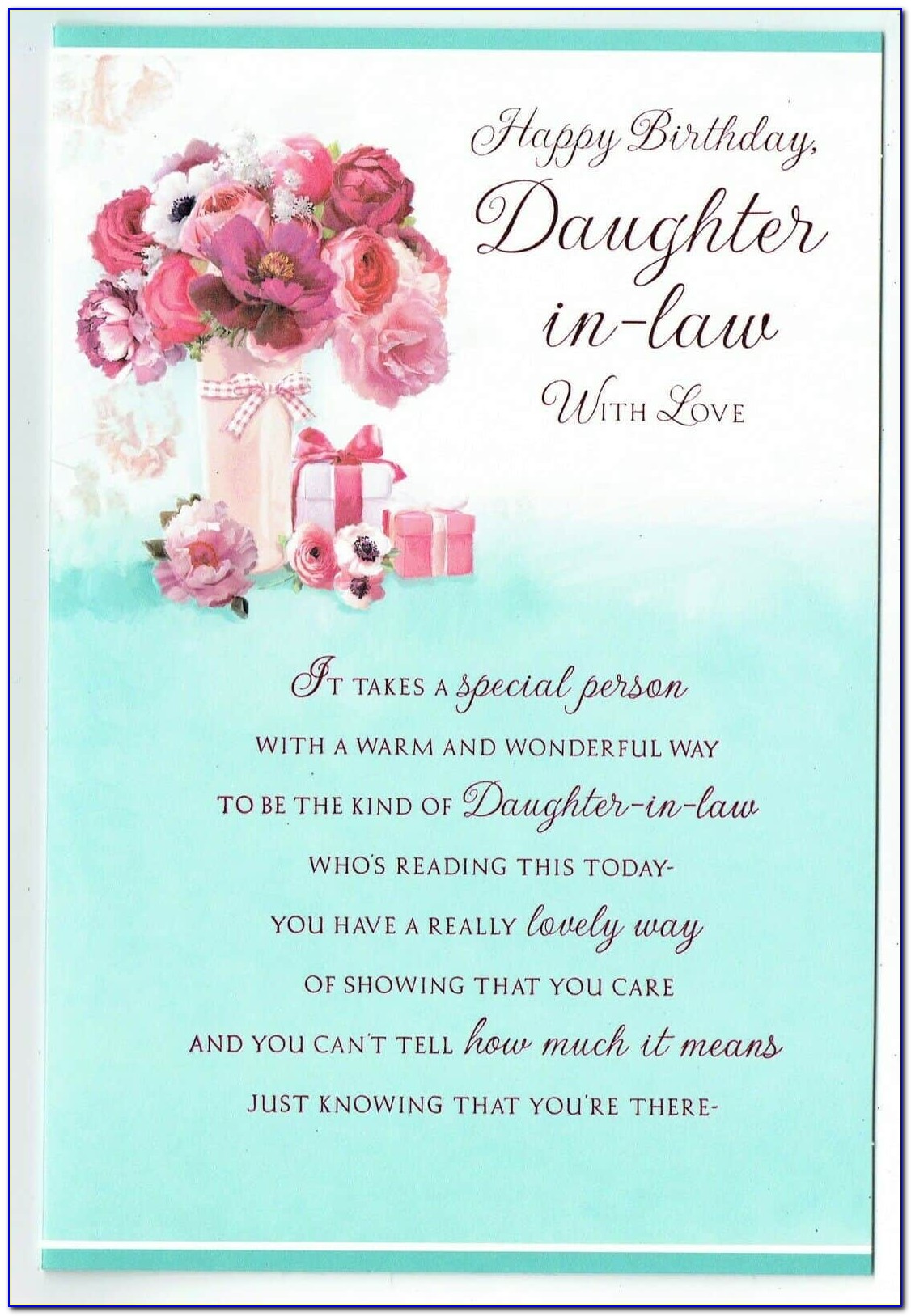 Free E Birthday Cards For Daughter In Law